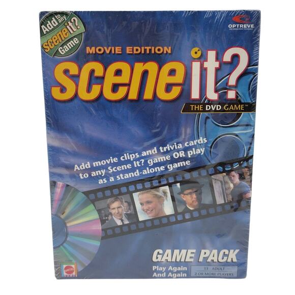 Movie Edition Scene It? DVD Game Pack Mattel 2005 New Sealed Trivia Expansion - Picture 1 of 3